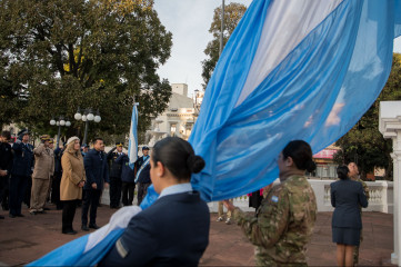 Paraná conmemoró a Manuel Belgrano en el Día de la Bandera