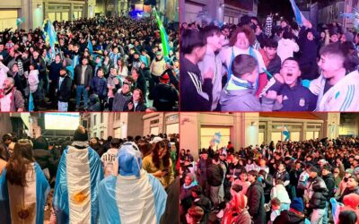 Argentina a semifinales del Mundial: los festejos en la Fan Zone y en la plaza central de Paraná