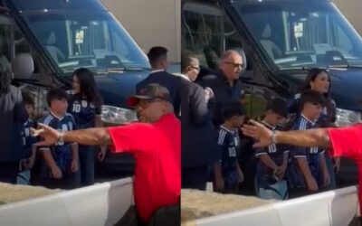 Así fue la llegada de Antonela Roccuzzo al estadio para el partido de la Selección