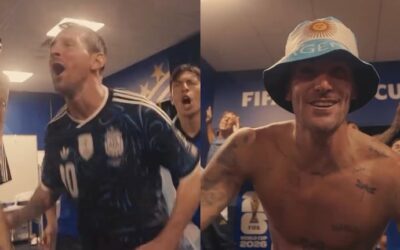 Del canto de Messi a la euforia de De Paul: así fue el festejo íntimo de los jugadores de la Selección en el vestuario