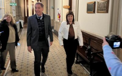 Diego Santilli fue al Congreso por primera vez como jefe de Gabinete para reunirse con Patricia Bullrich y aliados en el Senado
