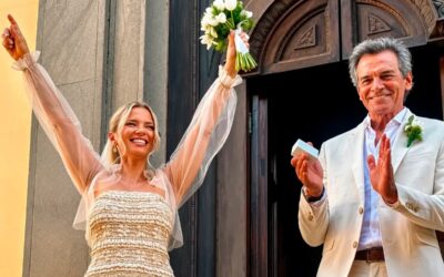 Dos raíces entrerrianas unidas en Italia: el periodista Claudio Rígoli se casó con una abogada de Chajarí