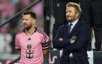 Fans de lujo: David y Victoria Beckham alentaron a Lionel Messi en el partido de la Selección