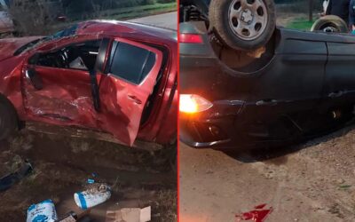 Fuerte choque entre dos camionetas en Chajarí: una bebé de un año fue hospitalizada