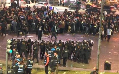 Hubo incidentes en el Obelisco en medio de los festejos por el triunfo de la Selección: al menos once detenidos