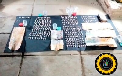 Incautaron cerca de un millón de pesos, cocaína y marihuana tras un allanamiento en Lomas del Mirador II