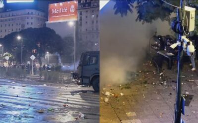 Incidentes en el Obelisco entre un grupo de personas y la policía tras la final del Mundial: hay al menos 12 detenidos