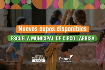La Escuela Municipal de Circo Larrisa mantiene abiertas las inscripciones con nuevos cupos disponibles