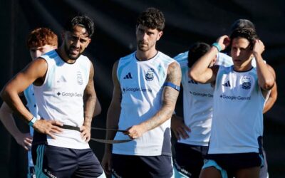 La Selección argentina tuvo su primera práctica pensando en Inglaterra: los jugadores hicieron ejercicios de recuperación