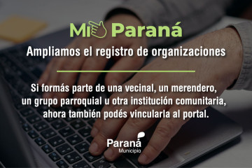 Más organizaciones ya pueden vincularse en Mi Paraná 