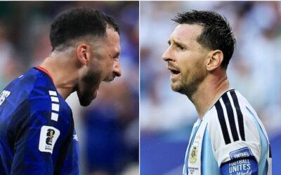 Qué pasó entre Lionel Messi y el futbolista Pico Lopes en el entretiempo