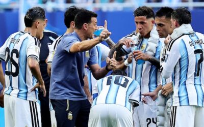 Video: el gesto de Scaloni que anticipó el gol de Messi ante Cabo Verde