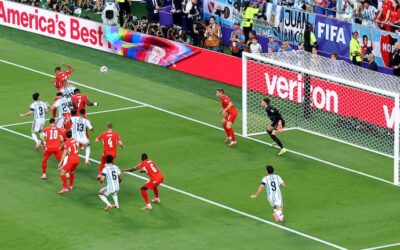 Video: el gol de cabeza de Alexis Mac Allister para Argentina ante Suiza en los cuartos de final