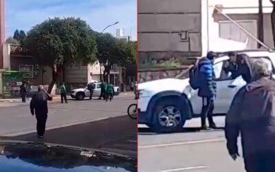 Camioneta sin conductor recorrió dos cuadras y terminó chocando a otro vehículo