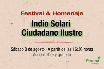 Paraná rendirá homenaje al Indio Solari con una jornada de música, memoria y encuentro