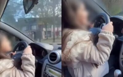 “Qué grande la piloto”: un hombre grabó a su hija de nueve años manejando un auto en Chubut y publicó el video en las redes