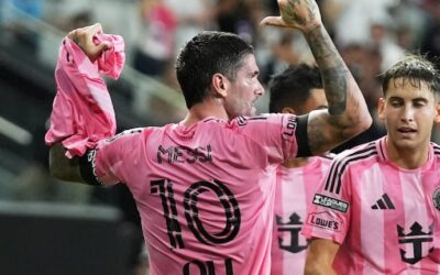 Video: el emotivo homenaje de Rodrigo De Paul a Lionel Messi y su familia durante el partido del Inter Miami