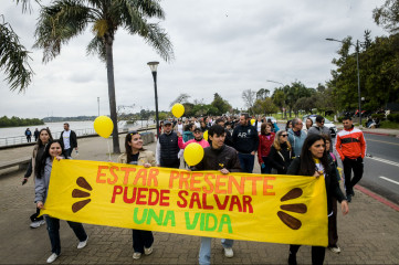 Caminata por la vida: los vecinos se sumaron para generar conciencia sobre la prevención del suicidio